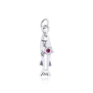 Danu Silver Salmon of Knowledge Charm TCM152 - Jewelry